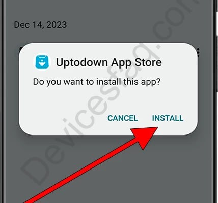 Step 4: Tap Install on confirmation dialog
